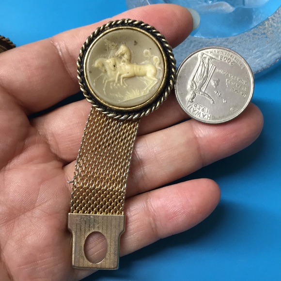 🖤Vtg RARE Cameo cufflinks - Picture 11 of 14